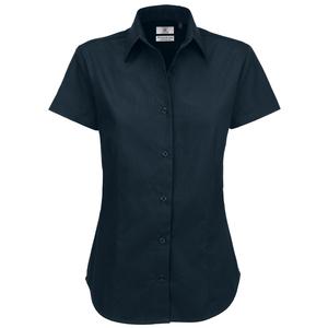 B&C B713F - Camisa Mulher M.Curta Sarja SWT84