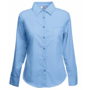 Fruit of the Loom SS012 - Camisa Mulher Popeline Manga Comprida