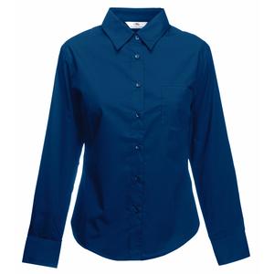 Fruit of the Loom SS012 - Camisa Mulher Popeline Manga Comprida