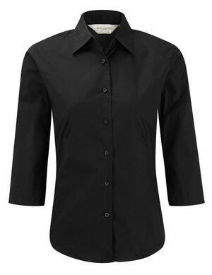 Russell J946F - Camisa de Mulher ¾ de manga easy care - fitted