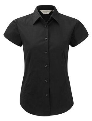 Russell J947F - Camisa elástica de manga curta para mulher - easycare