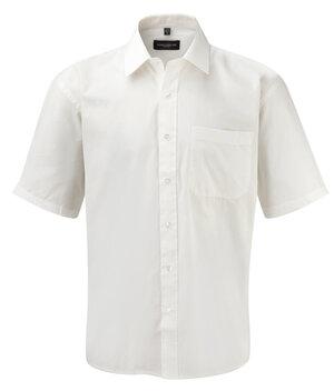 Russell J937M - Short sleeve pure cotton easycare poplin shirt