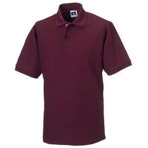 Russell J599M - Polo Pique R599M Homem 5XL e 6XL Borgonha