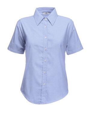 Fruit of the Loom 65-000-0 - Camisa Mulher Oxford Manga Curta