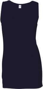 Gildan GI64200L - T-shirt Mulher Em Cavas 64200L Soft Style Navy/Navy