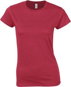 Gildan GI6400L - T-Shirt Mulher 64000L Softstyle Antique Cherry Red