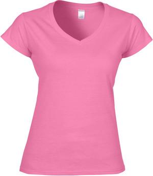 Gildan GI64V00L - T-shirt Mulher Gola V 64V00L Soft Style