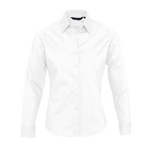 SOLS 17015 - Eden Camisa <Em>Stretch</Em> De Manga Comprida Para Senhora