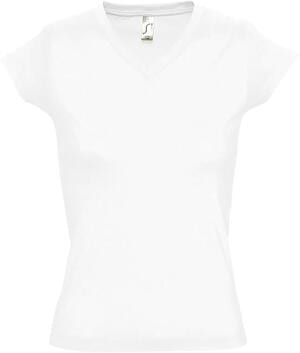 SOLS 11388 - MOON T Shirt Com Gola Em «V» Para Senhora