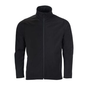 SOL'S 01195 - RACE MEN Casaco Softshell Com Fecho Para Homem Preto