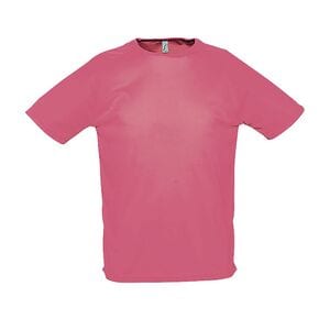 SOL'S 11939 - SPORTY T Shirt Com Manga Raglã Coral Fluo