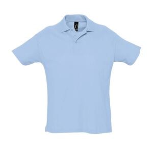 SOL'S 11342 - SUMMER II Polo Para Homem Azul céu