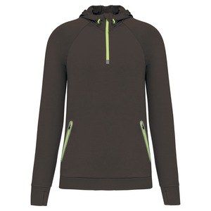 Proact PA360 - Sweatshirt com capuz 1/2 fecho para desporto