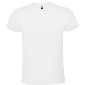 Roly CA6424 - ATOMIC 150 T-shirt com decote redondo duplo Branco