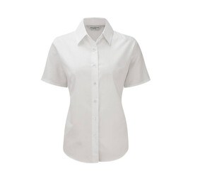 Russell Collection JZ33F - Camisa De Senhora De Manga Comprida - Easy Care Oxford