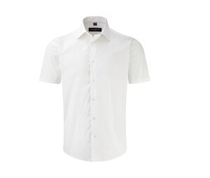 Russell Collection JZ947 - Camisa Justa De Homem Com Manga Curta