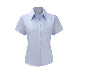 Russell Collection JZ57F - Camisa De Senhora De Manga Curta - Ultimate Non-Iron