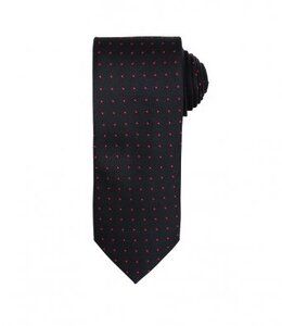 Premier PR781 - Micro Dot Tie Preto / Vermelho