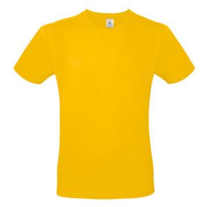 B&C BC01T - Camiseta masculina 100% algodão Amarelo