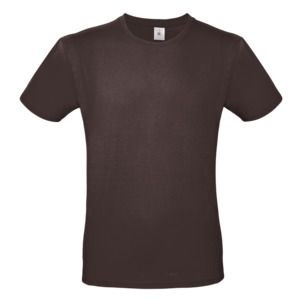 B&C BC01T - Camiseta masculina 100% algodão Bear Brown