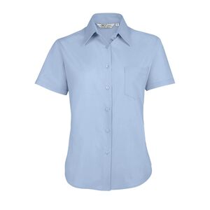 SOLS 16070 - Escape Camisa Popelina De Manga Curta Para Senhora