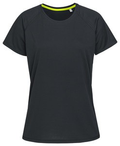 Stedman STE8500 - T -shirt de pescoço da tripulação para mulheres Stedman - Ativo 140 Black Opal