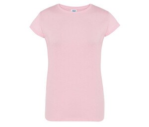 JHK JK150 - Camiseta básica mulher pescoço redondo Cor-de-rosa