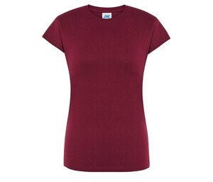 JHK JK150 - Camiseta básica mulher pescoço redondo Burgundy