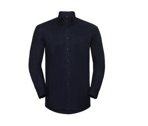 Russell Collection JZ932 - Camisa masculina Oxford