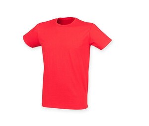 Skinnifit SF121 - Camiseta de algodão alongada masculina