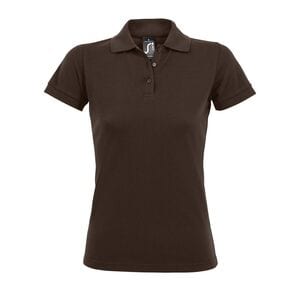 SOL'S 00573 - PRIME WOMEN Polo Em Polialgodão Para Senhora Chocolate