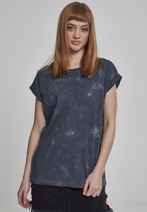 Build Your Brand BY055 - Camisola de Senhora Batik Dye com Dobra na Manga grey darkgrey