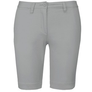 Kariban K751 - Bermuda chino de senhora Fine Grey