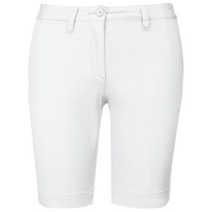 Kariban K751 - Bermuda chino de senhora White