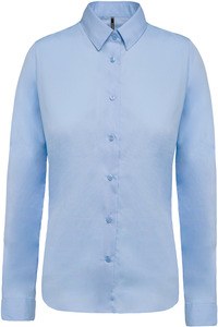 Kariban K510 - Camisa de senhora em popeline de manga comprida Bright Sky