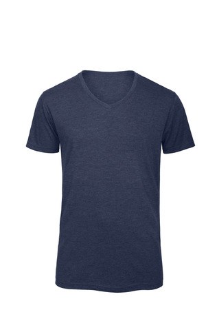 B&C CGTM057 - T-shirt Triblend de homem com decote em V