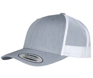 Flexfit F6606T - Boné estiloso snapback Heather/ White