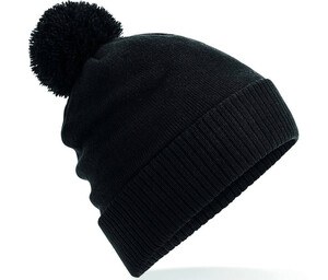 Beechfield BF439 - Gorro com pompom interior de lã Black