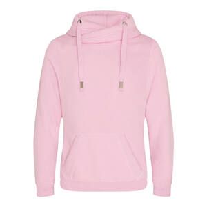 AWDIS JUST HOODS JH021 - Moletom com gola cruzada Baby Pink