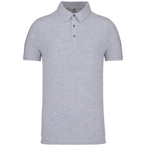 Kariban K262 - Polo jersey de homem de manga curta Oxford Grey