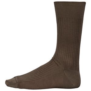 Kariban Premium PK801 - Meias de algodão em malha rib 4 x 2 fio da Escócia de homem Chocolate