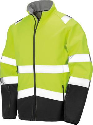 Result R450X - CASACO SOFTSHELL DE ALTA VISIBILIDADE