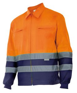 Velilla 153 - CASACO BICOLOR AV MARINE BLUE/HI-VIS ORANGE