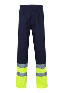 Velilla 158 - CALÇAS BICOLOR AV MARINE BLUE/HI-VIS YELLOW