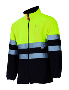 Velilla 183 - CASACO POLAR BICOLOR AV BLACK/HI-VIS YELLOW