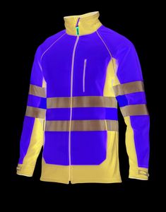 Velilla 306001 - SOFTSHELL BICOLOR AV MARINE BLUE/HI-VIS YELLOW