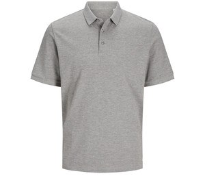 PRODUKT - JACK & JONES JJ7556 - Camiseta polo de algodão orgânico Light Grey Melange