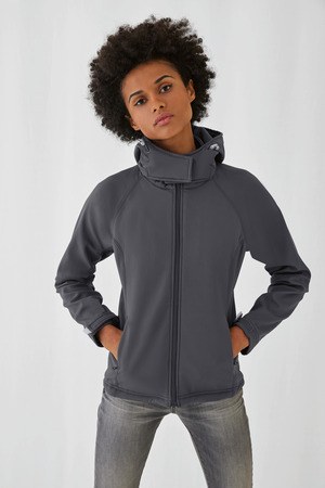 B&C CGJW937 - Casaco Mulher Hooded Softshell Women