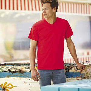 Fruit of the Loom SS034 - T-Shirt Homem Valueweight Gola V