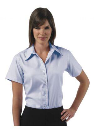 Russell J957F - Camisa de manga curta de Mulher - ultimate non-iron